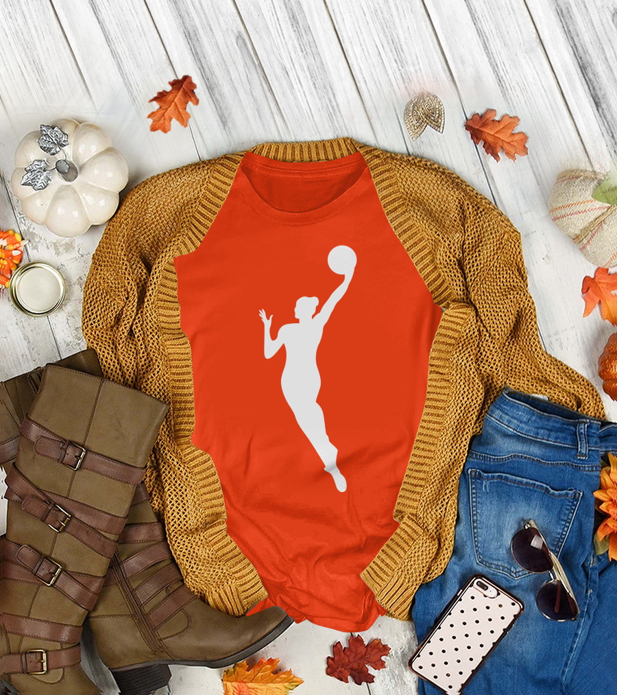 WNBA Jump Shot Icon on T-Shirt