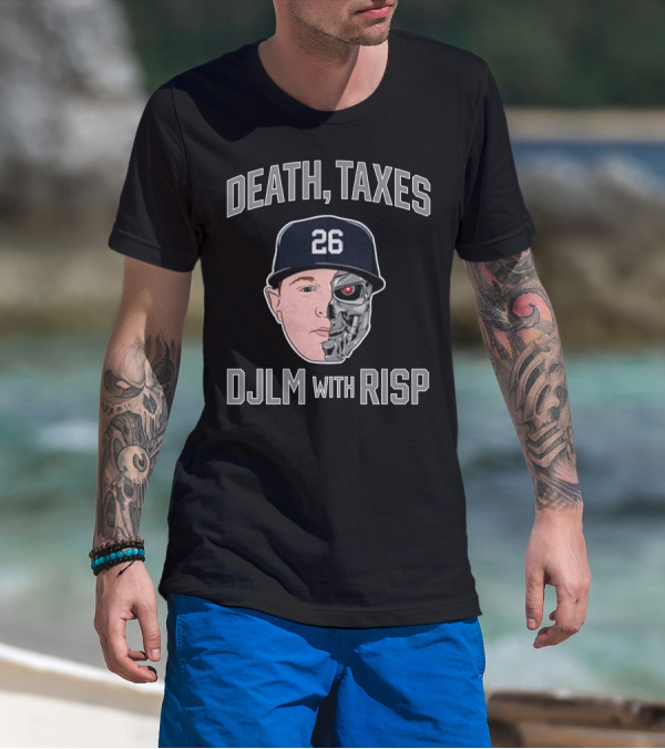 Death Taxes DJLM With RISP 26 Hat Half Human Half Robot T-Shirt