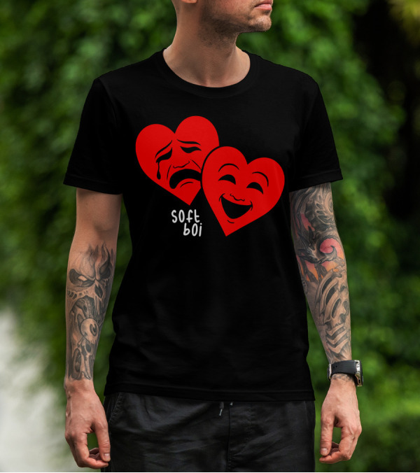 Soft Boi CrankGameplays Merch Heart Faces T-Shirt