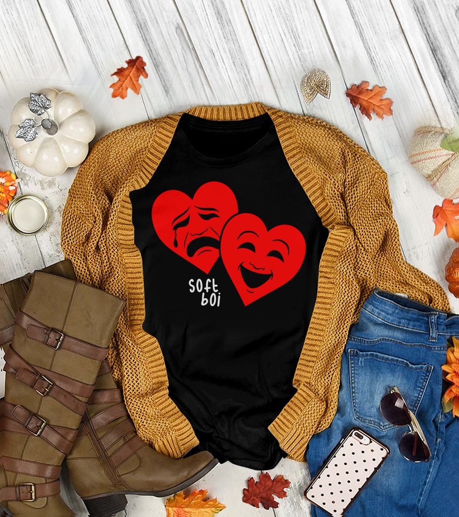 Soft Boi CrankGameplays Merch Heart Faces T-Shirt