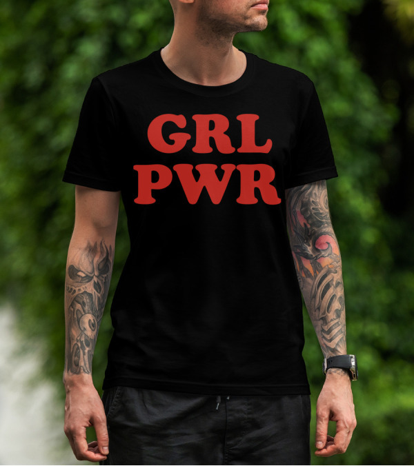 GRL PWR Bold Red Empowerment T-Shirt