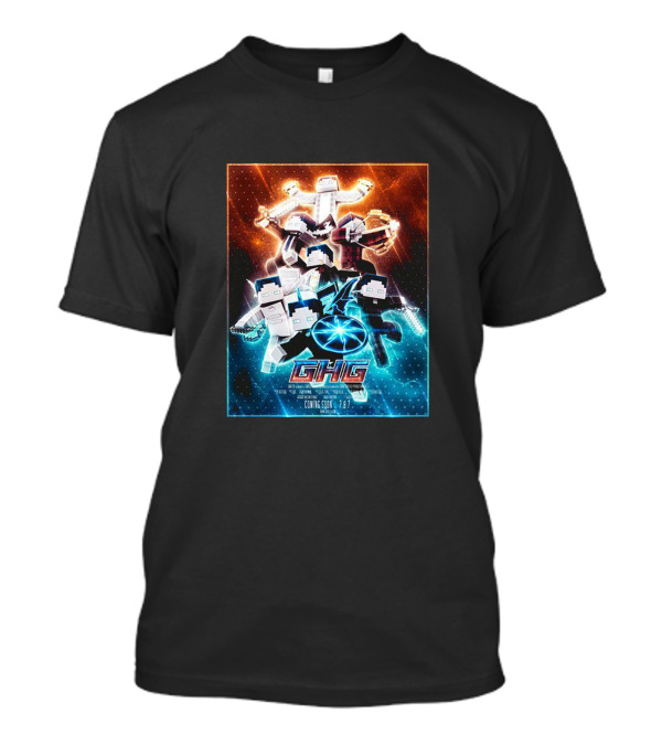 BastiGHG Merch GHG Coming Soon 1.8.7 Minecraft Style Adventure T-Shirt