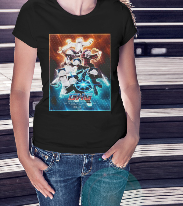 BastiGHG Merch GHG Coming Soon 1.8.7 Minecraft Style Adventure T-Shirt