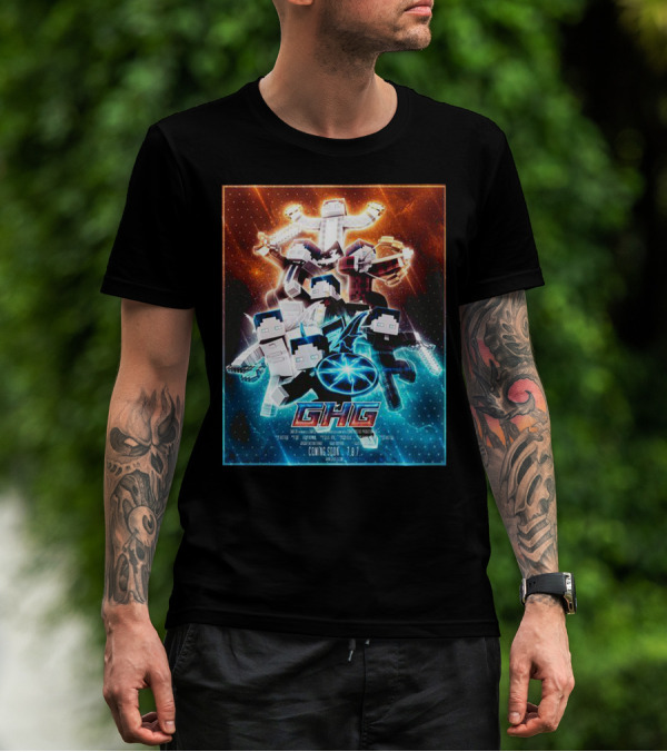 BastiGHG Merch GHG Coming Soon 1.8.7 Minecraft Style Adventure T-Shirt