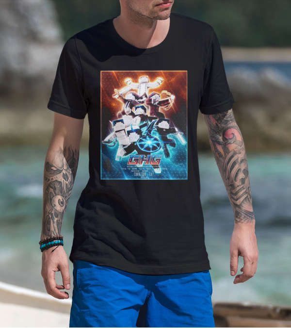 BastiGHG Merch GHG Coming Soon 1.8.7 Minecraft Style Adventure T-Shirt