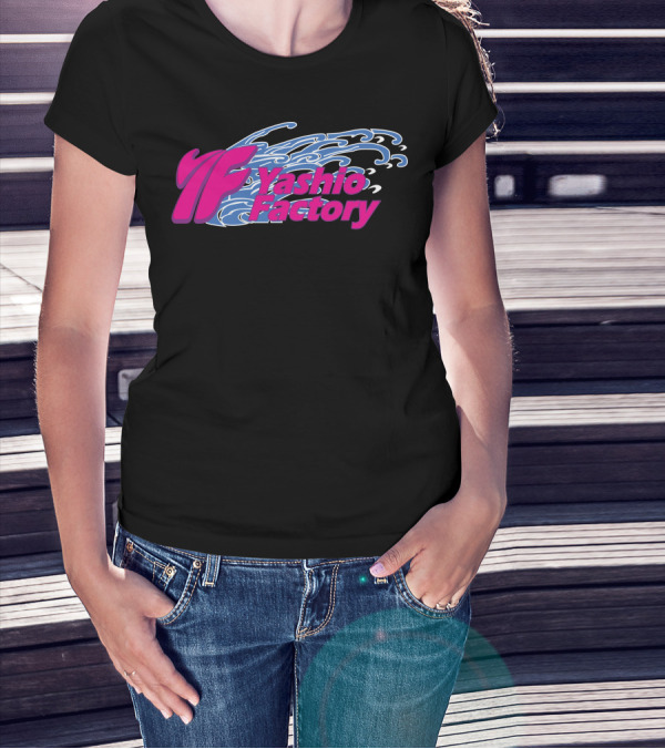 Yashio Factory Pink And Blue Wave T-Shirt