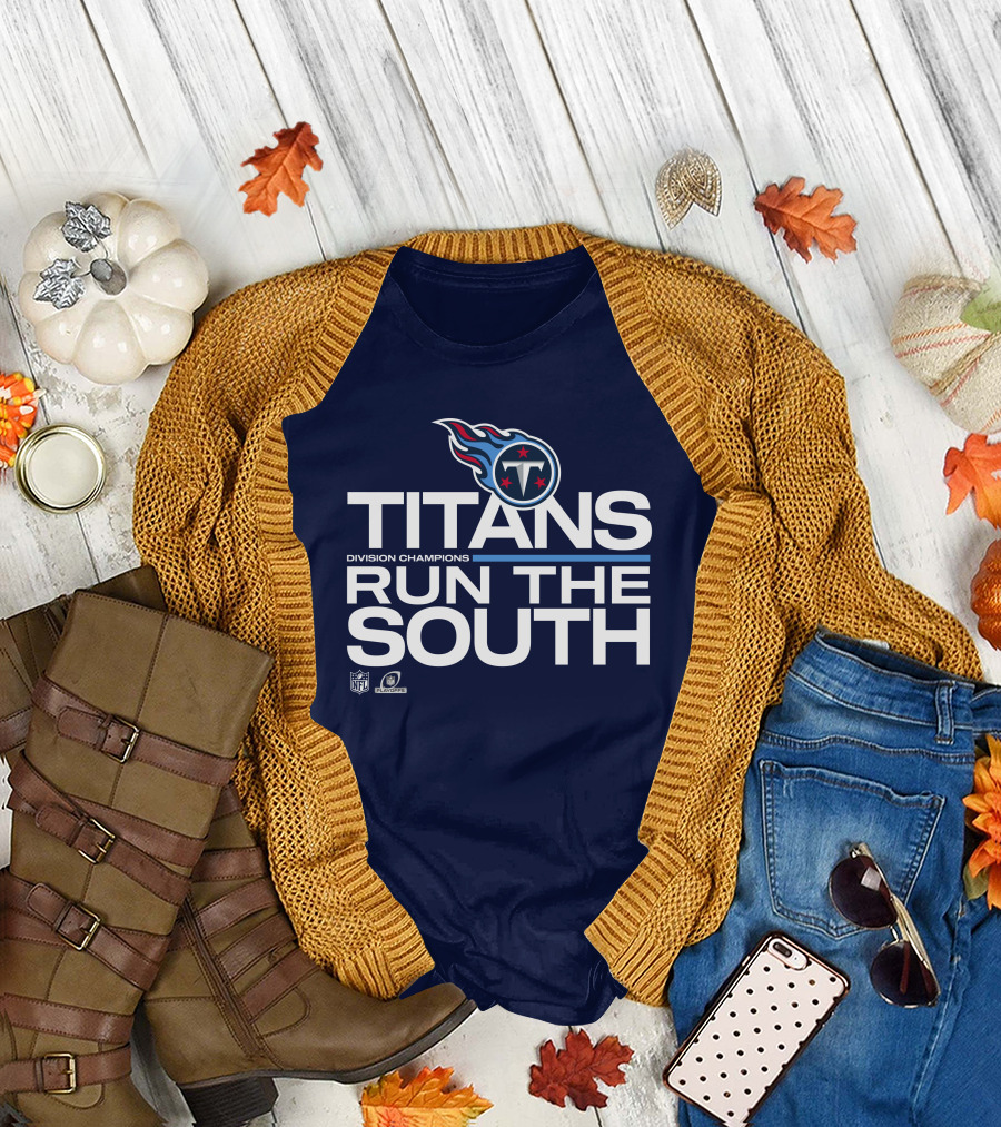 Tennessee Titans Division Champions Run the South NFL Playoffs T-Shirt