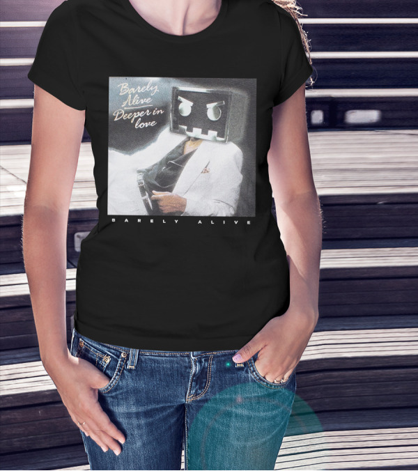 Barely Alive Deeper In Love 80s Aesthetic Robot Head Suit T-Shirt