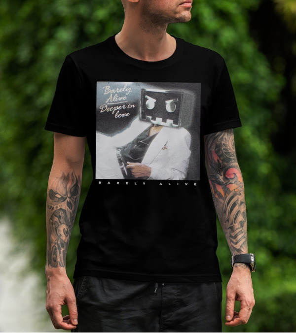 Barely Alive Deeper In Love 80s Aesthetic Robot Head Suit T-Shirt