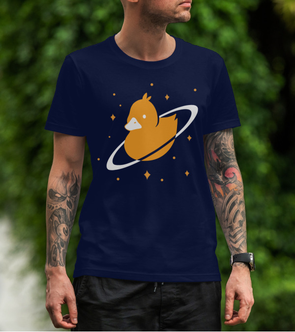 Quackity Merch Shop Duck With Ring And Stars T-Shirt