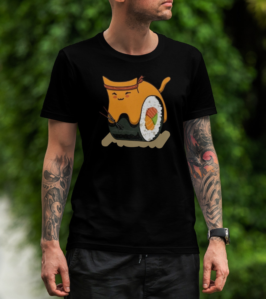 Sodapoppin Shop Sushi Cat Roll T-Shirt