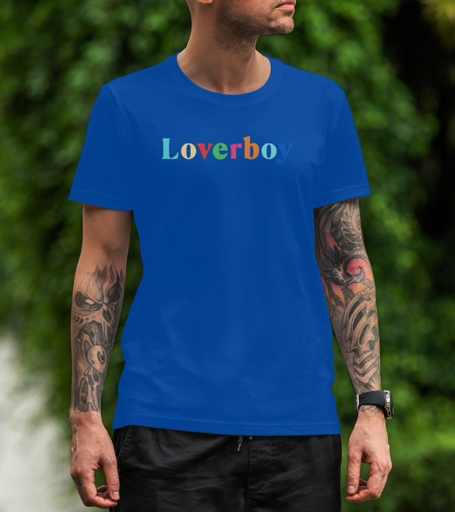 Loverboy Store Multicolor Lettering T-Shirt