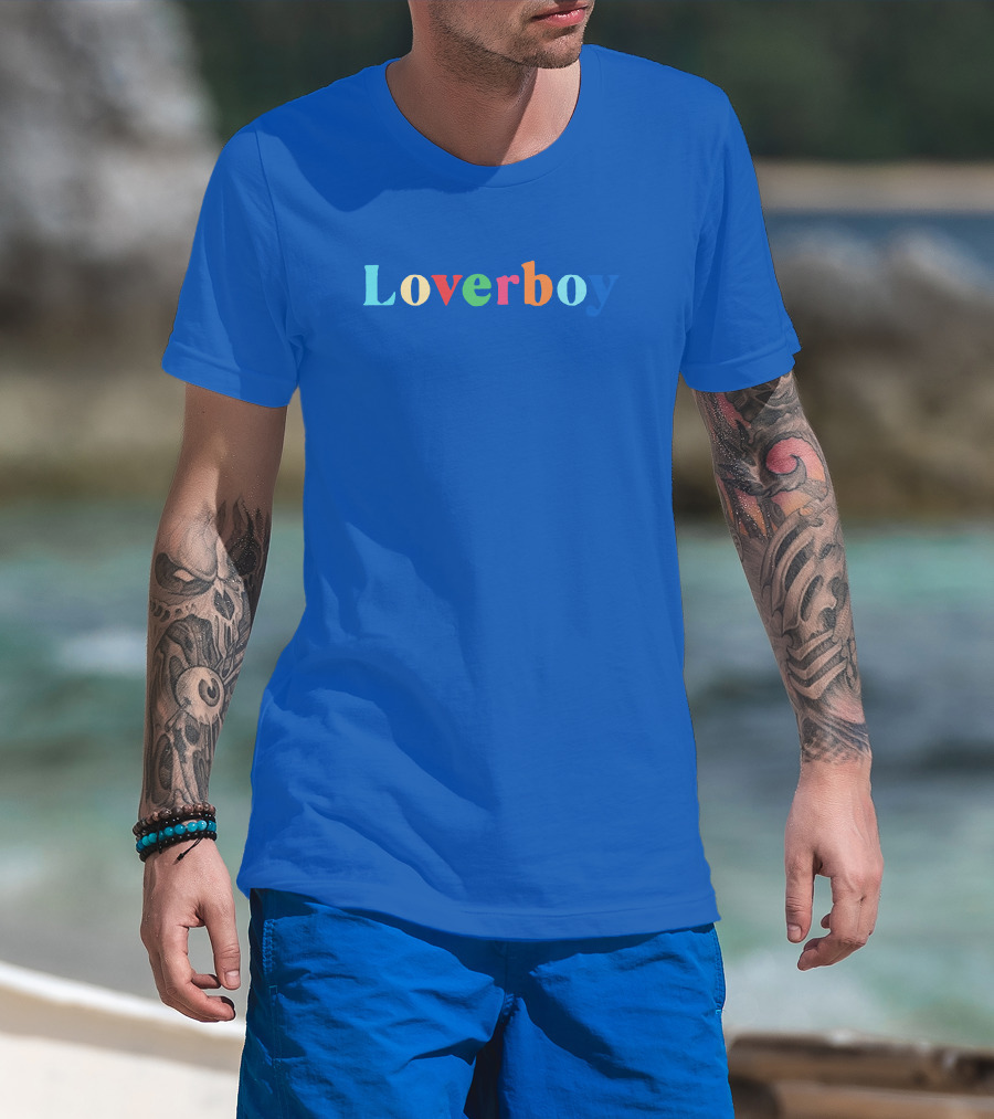 Loverboy Store Multicolor Lettering T-Shirt