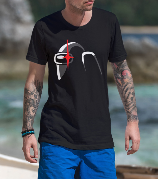 Among Us Crewmate With Red Star Eye T-Shirt