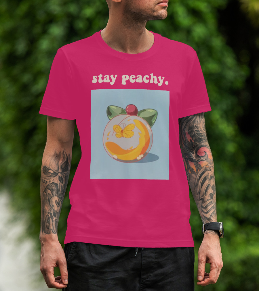 Stay Peachy Butterfly Peachy Squad Merch T-Shirt