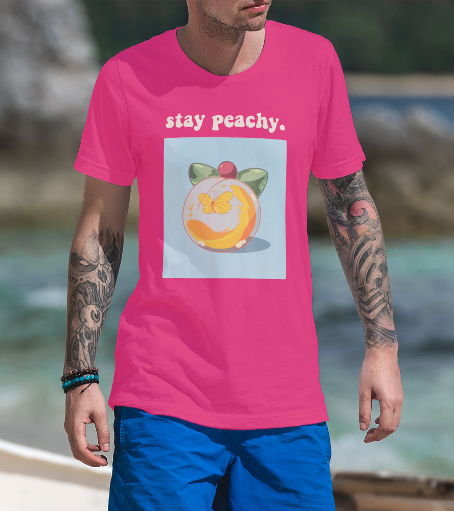 Stay Peachy Butterfly Peachy Squad Merch T-Shirt