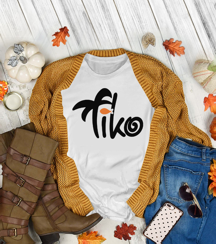 Tiko Fish Logo with Palm Tree T-Shirt