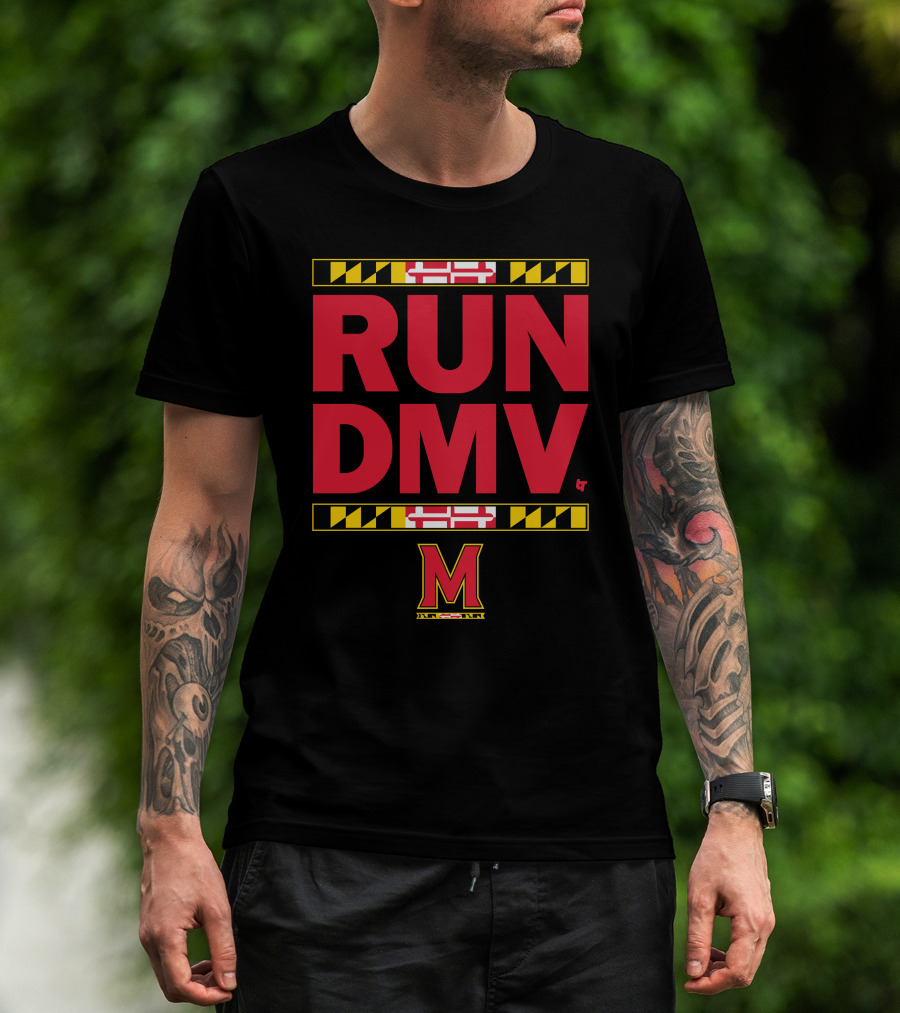 Maryland Run DMV Terps M Logo Block T-Shirt