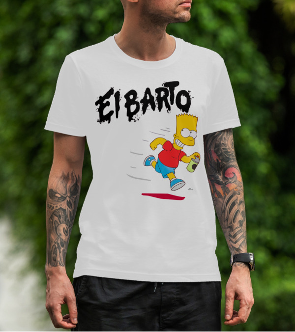 Vans Simpsons El Barto Bart Simpson Spray Can T-Shirt