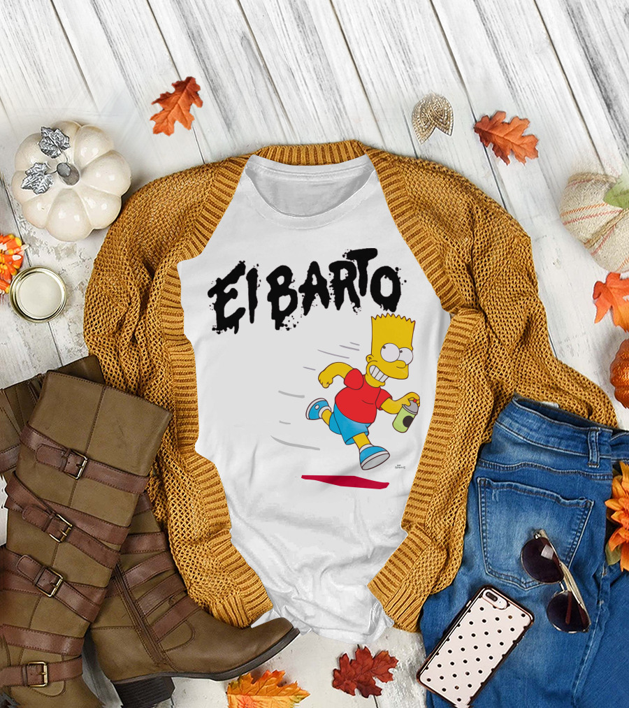 Vans Simpsons El Barto Bart Simpson Spray Can T-Shirt