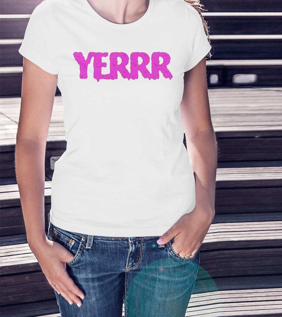 YERRR Gio And Eli Merch Text T-Shirt
