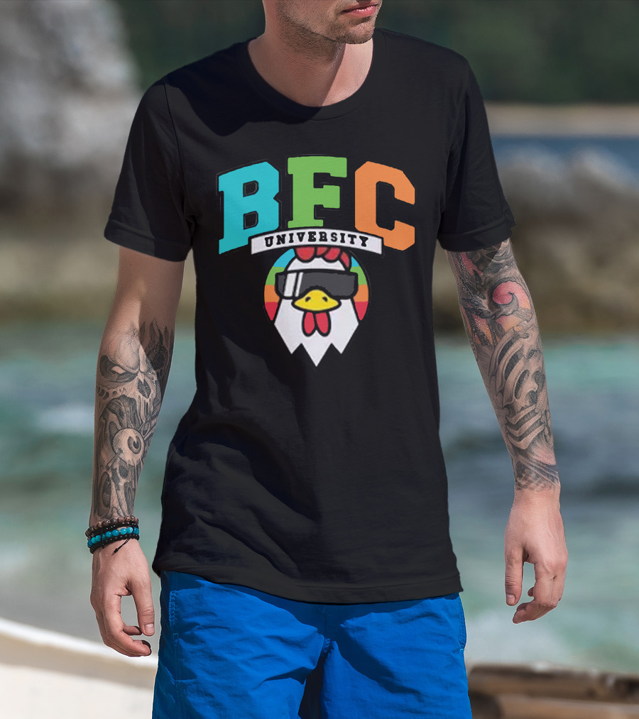BFC University Chicken Headphones Kyr Sp33dy Merch T-Shirt