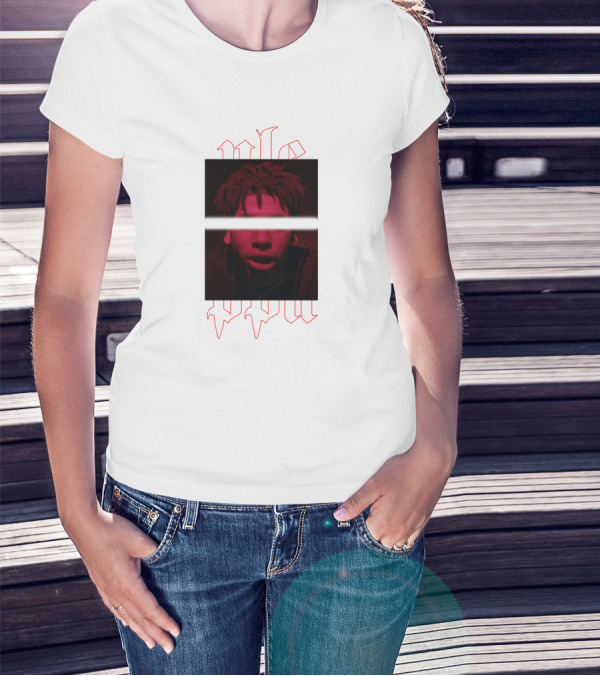 NLE Choppa Red Portrait Merch T-Shirt