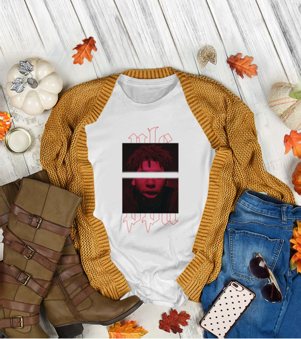 NLE Choppa Red Portrait Merch T-Shirt
