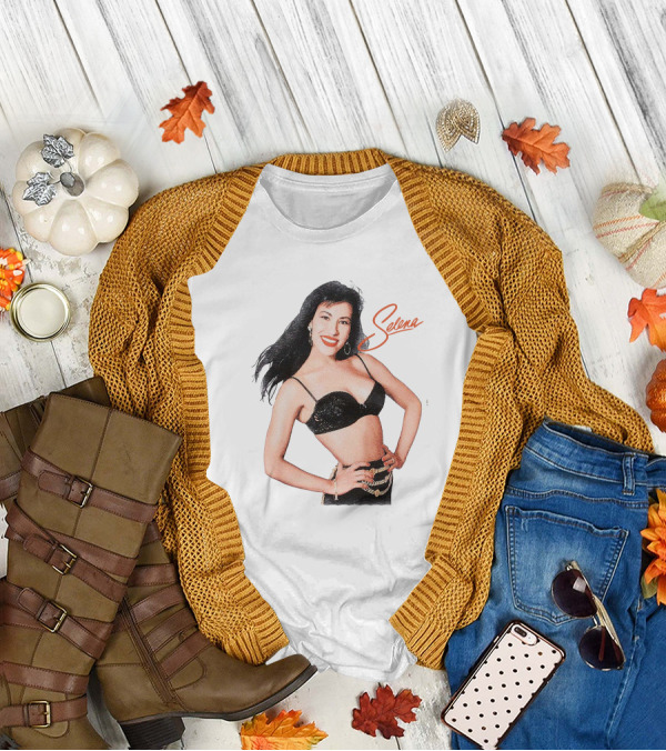 Selena Quintanilla Classic Black Bra T-Shirt