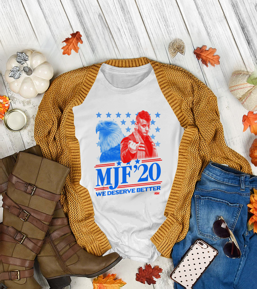 MJF '20 We Deserve Better AEW Eagle Stars T-Shirt