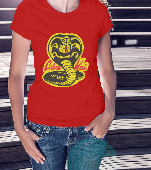 Cobra Kai Yellow Cobra Logo T-Shirt