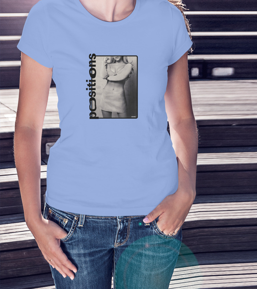 Positions Ariana Grande Black And White Photo Merch T-Shirt