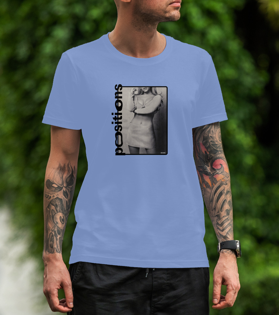 Positions Ariana Grande Black And White Photo Merch T-Shirt