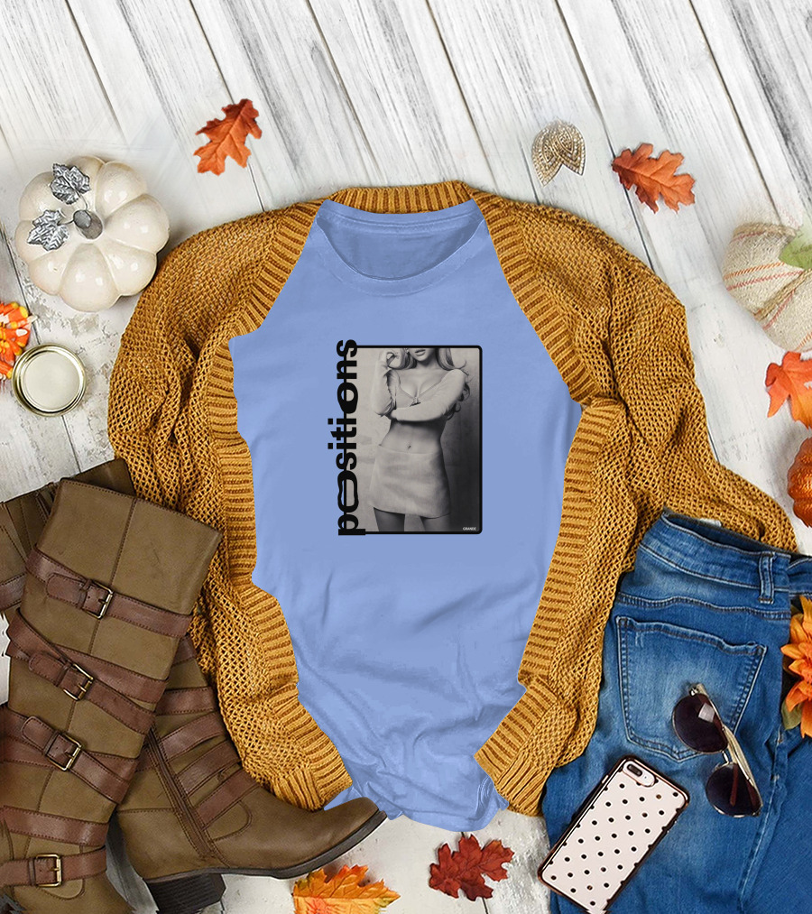 Positions Ariana Grande Black and White Photo Merch T-Shirt