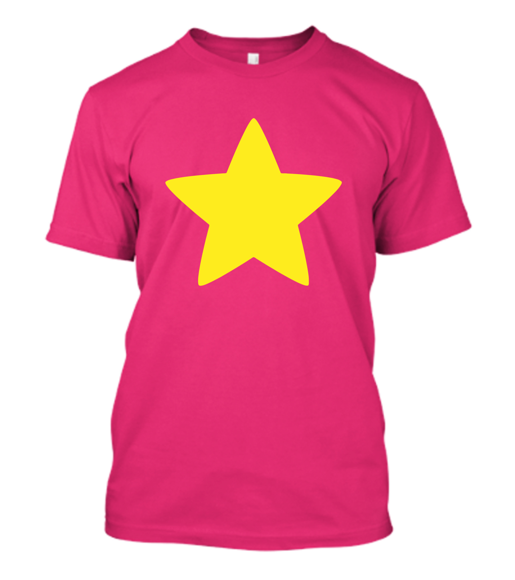 Steven Universe Yellow Star On Pink Background Cosplay T-Shirt