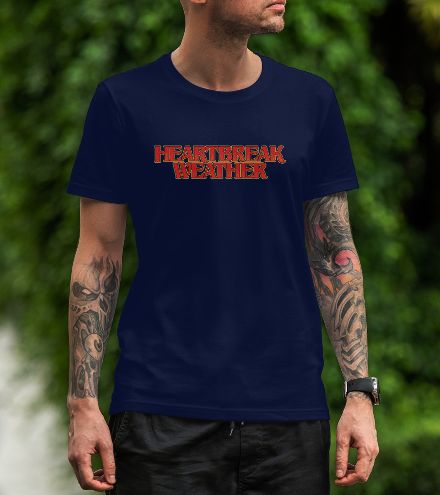 Heartbreak Weather Navy T-Shirt