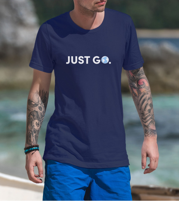 Drew Binsky Shop Just Go Travel Globe T-Shirt