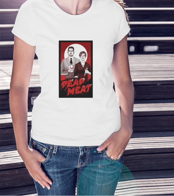 Dead Meat Bloody Moon Duo With Skull T-Shirt