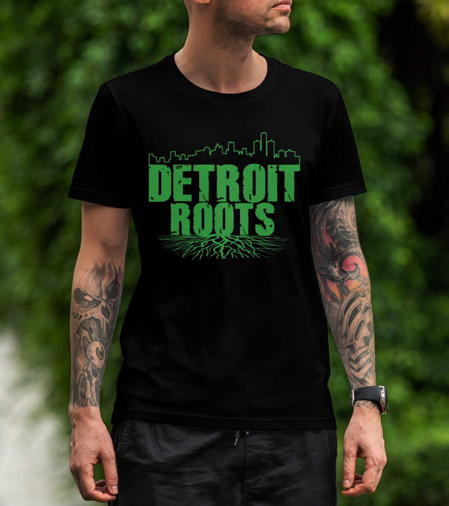 Detroit Roots Skyline Tree T-Shirt