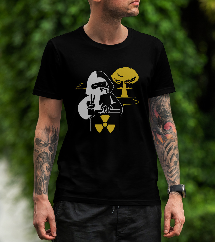 Leafy Merch Peace Sign Radiant Hazard T-Shirt