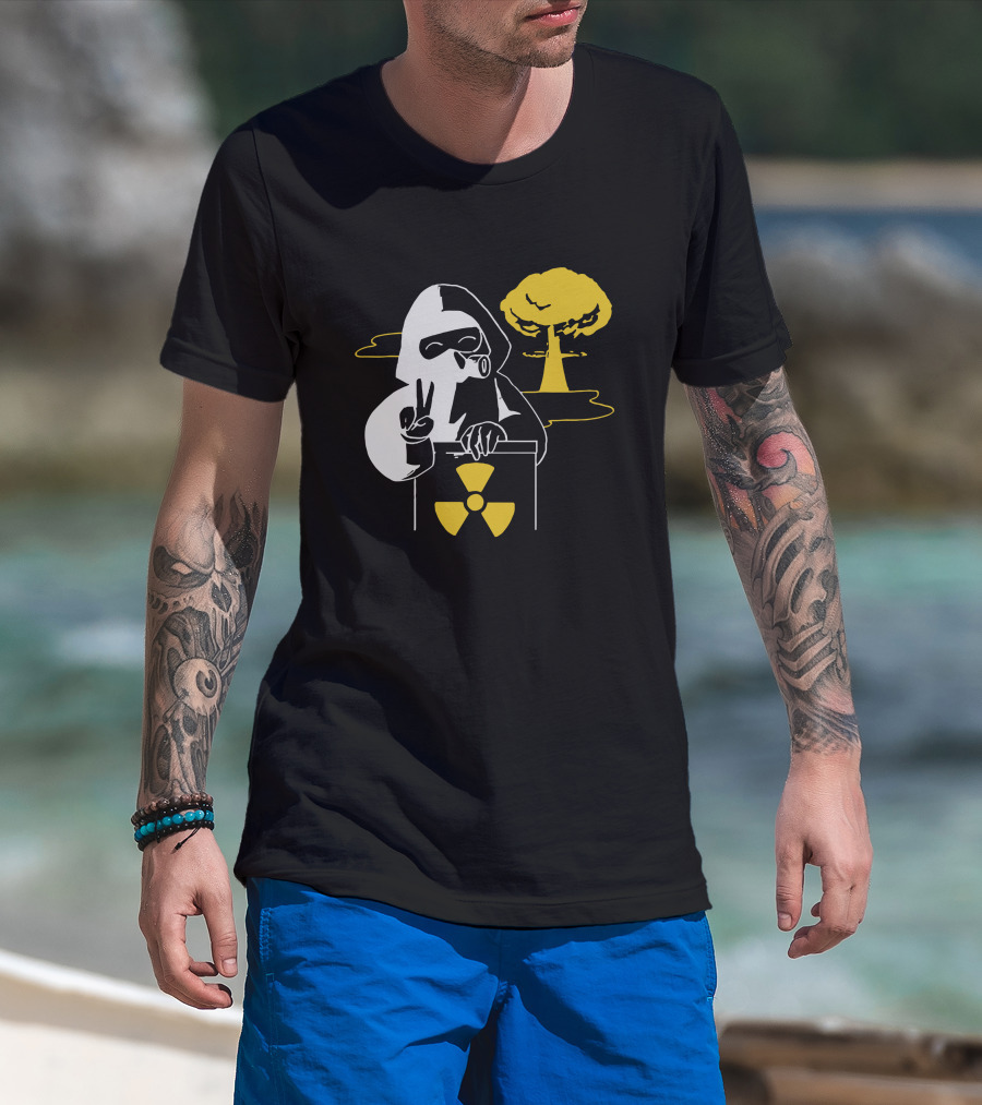Leafy Merch Peace Sign Radiant Hazard T-Shirt