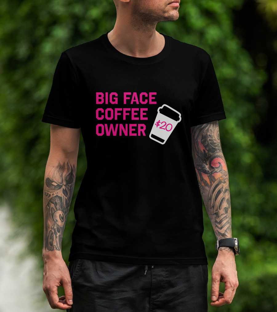 Big Face Coffee Owner $20 Miami Heat UK T-Shirt