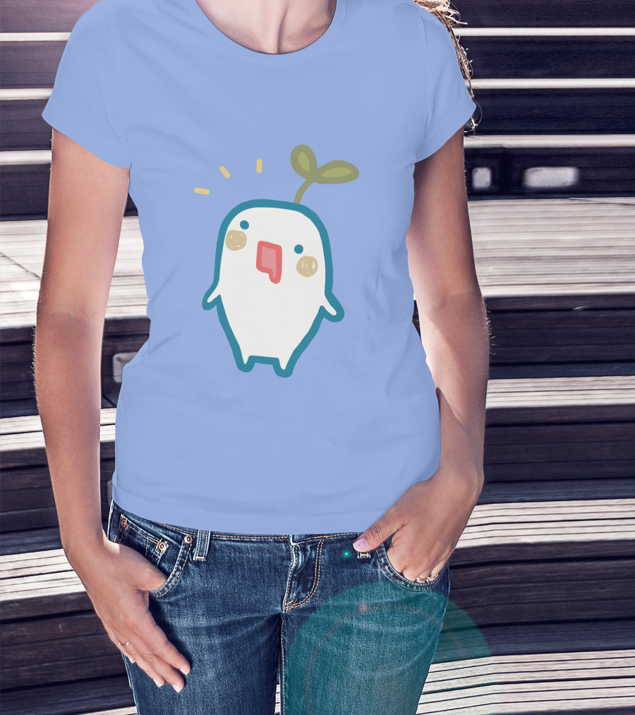 Senpai Market Sprout Superaenbow Kawaii Plant Character T-Shirt