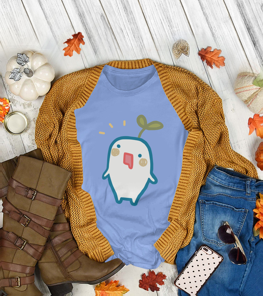 Senpai Market Sprout Superaenbow Kawaii Plant Character T-Shirt
