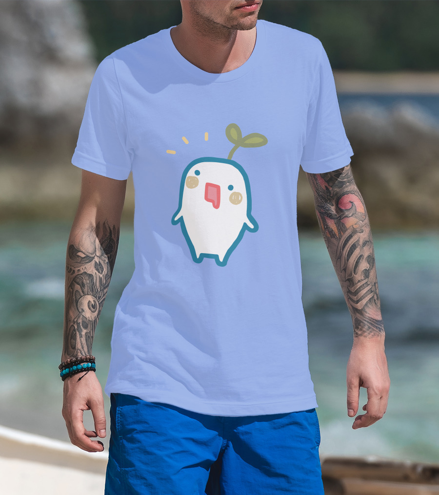 Senpai Market Sprout Superaenbow Kawaii Plant Character T-Shirt