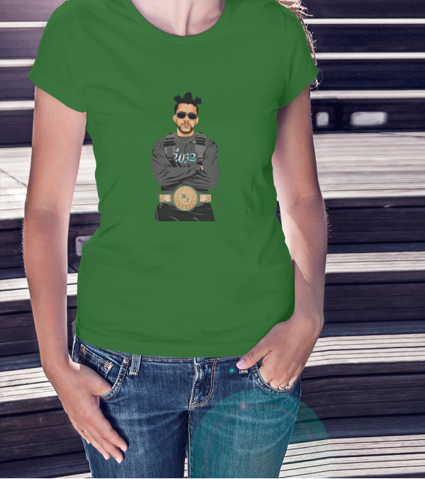 Bad Bunny Champion 2032 24/7 Belt T-Shirt