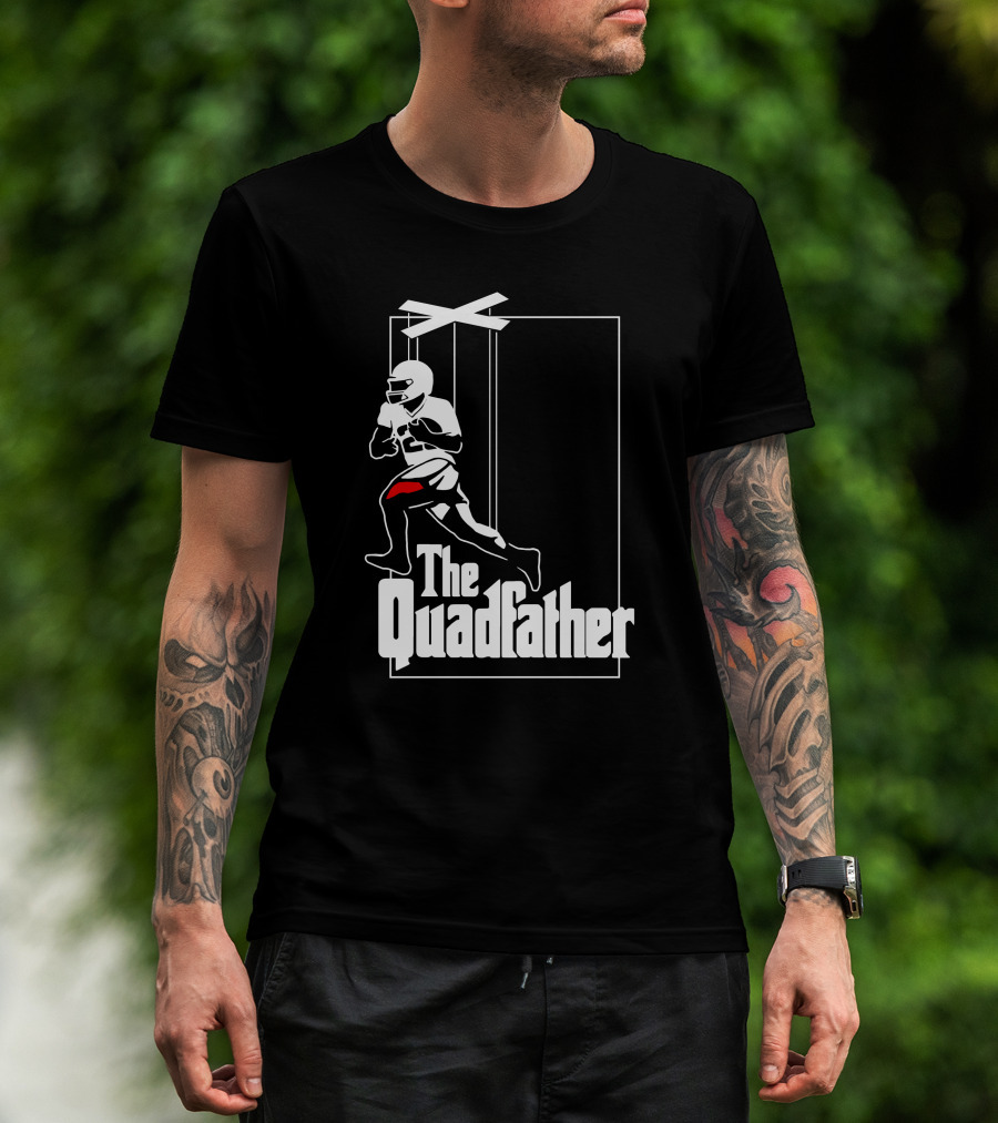 Aj Dillon The Quadfather Football Puppet T-Shirt