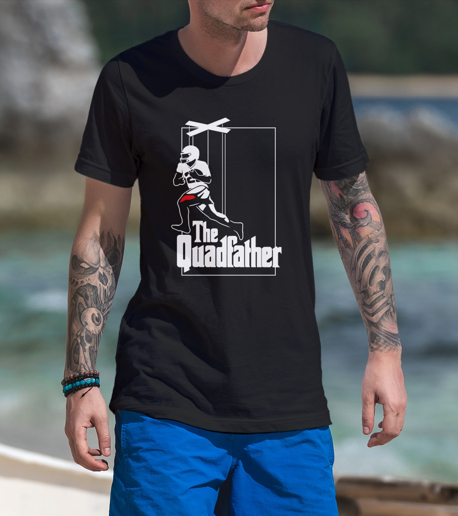 Aj Dillon The Quadfather Football Puppet T-Shirt