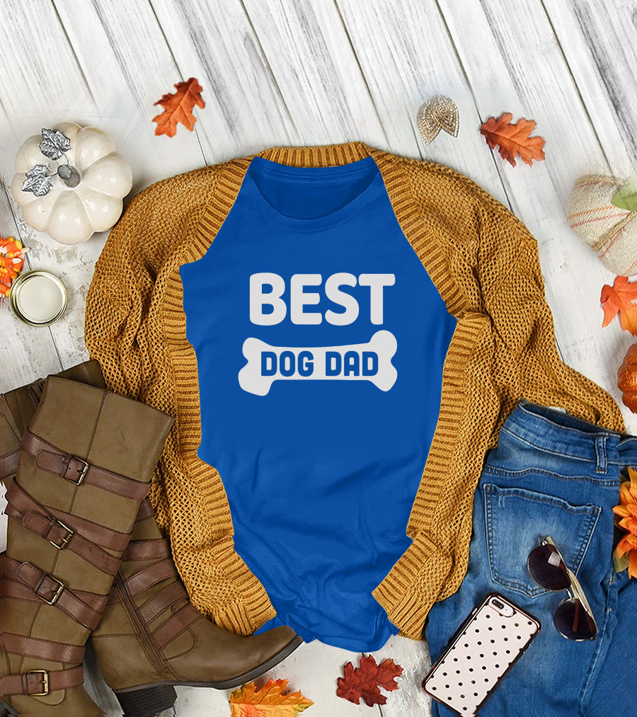 BEST DOG DAD Bone T-Shirt
