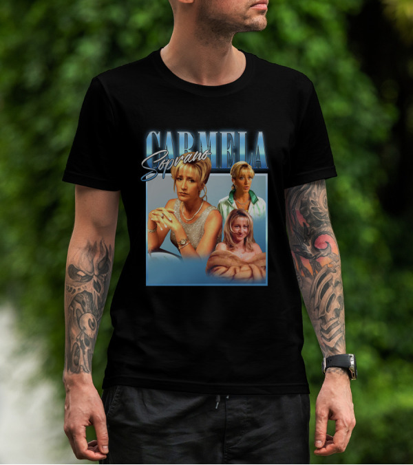 Carmela Soprano Character Portrait Montage T-Shirt